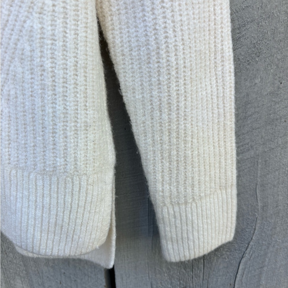 Madewell MercerTurtleneck Sweater in Coziest Yarn Antique Cream Women’s Size M - Picture 4 of 6